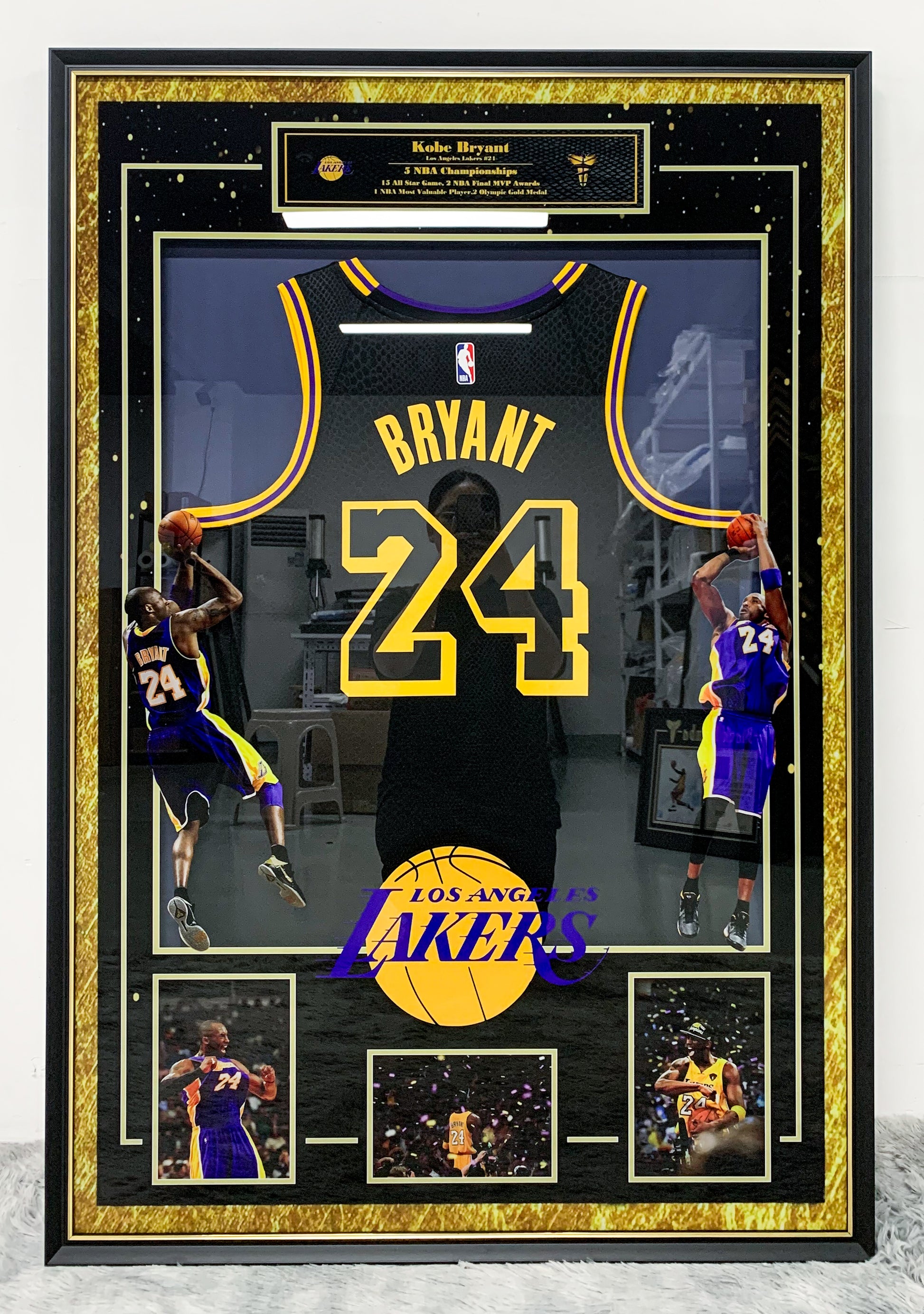 Kobe Bryant Los Angeles Lakers Jersey Framing
