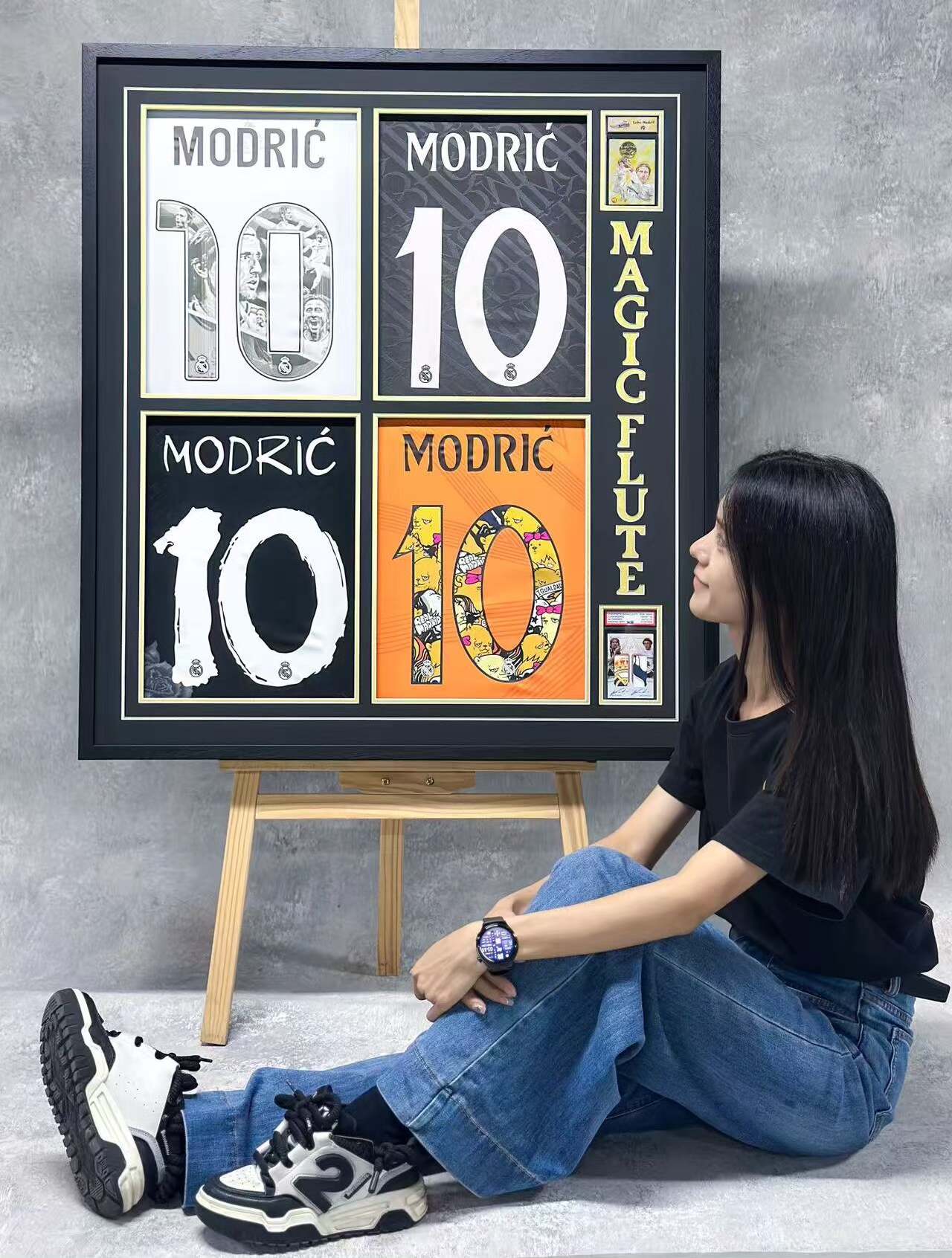 Luka Modrić Real Madrid CF Autographed Jersey Framed