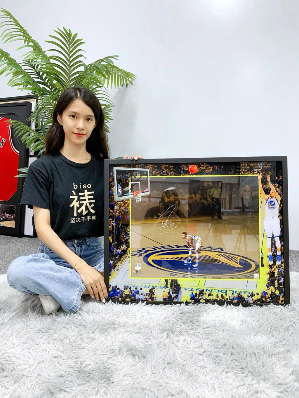Stephen Curry Custom Framed Poster
