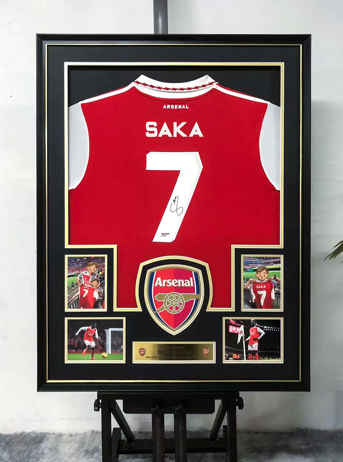 Bukayo Saka The Arsenal Football Club Jersey Custom Framing