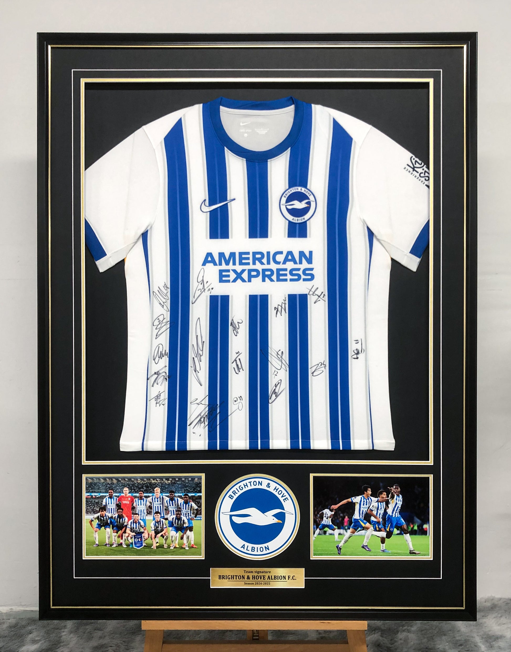 Brighton Autographed Custom Framed Jersey