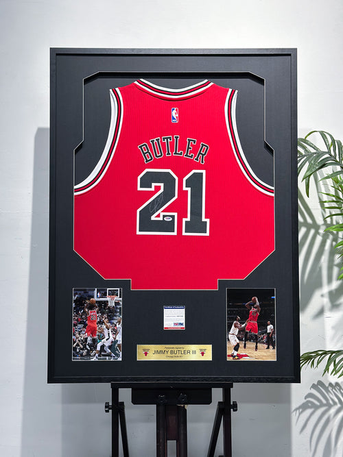 Jimmy Butler Chicago Bulls Autographed Jersey Framing
