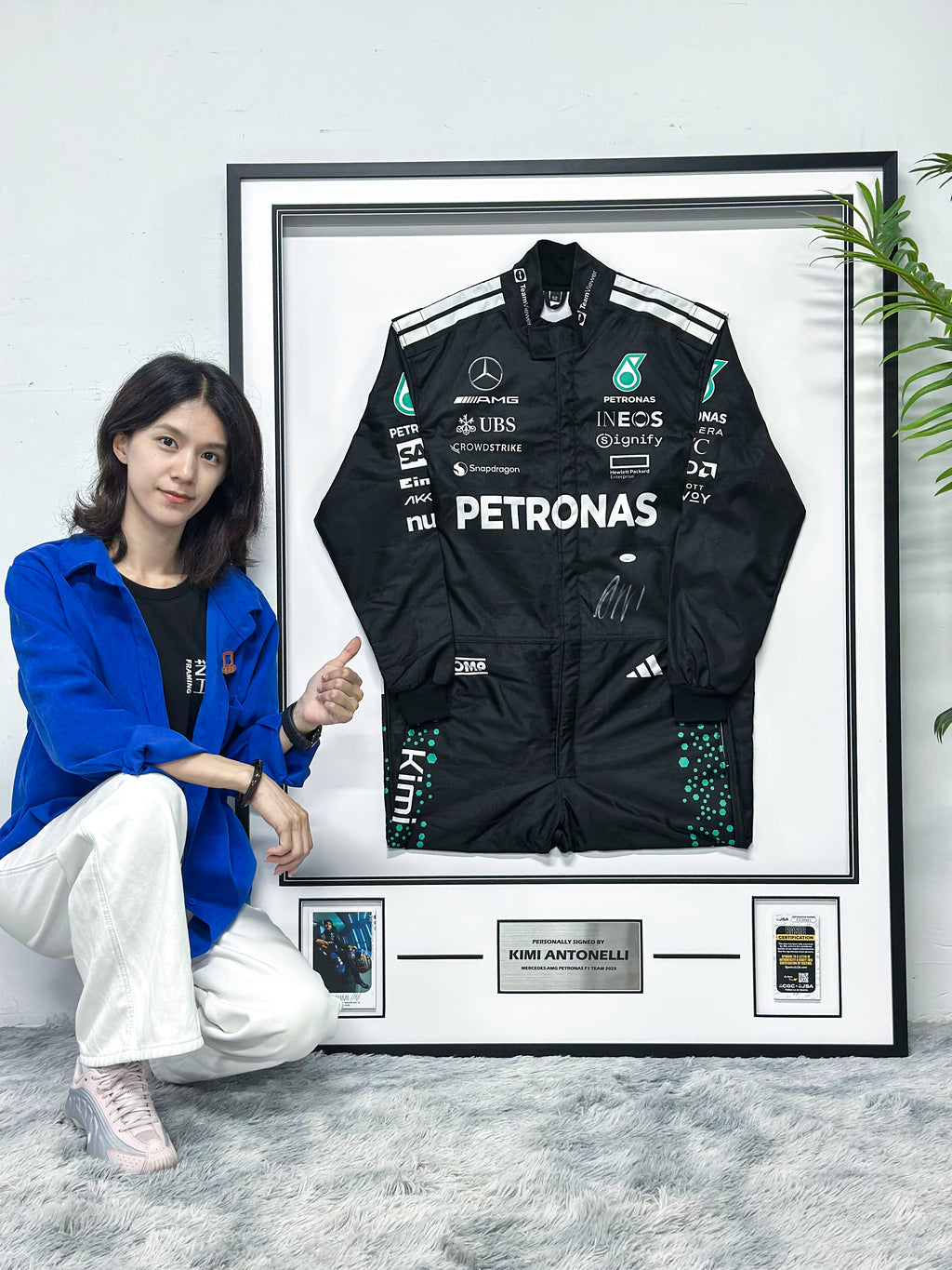 F1 racing suit Custom Framing