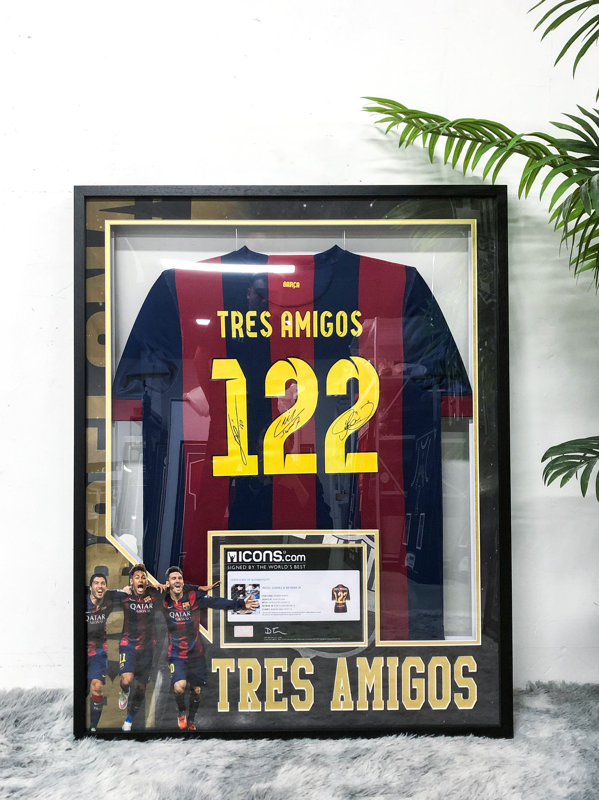 FC Barcelona Framed Signed Jersey