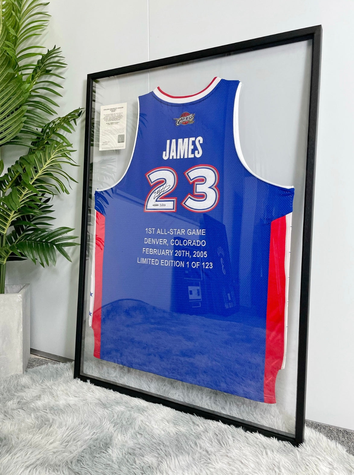 All-Star LeBron James Autographed Framed Jersey