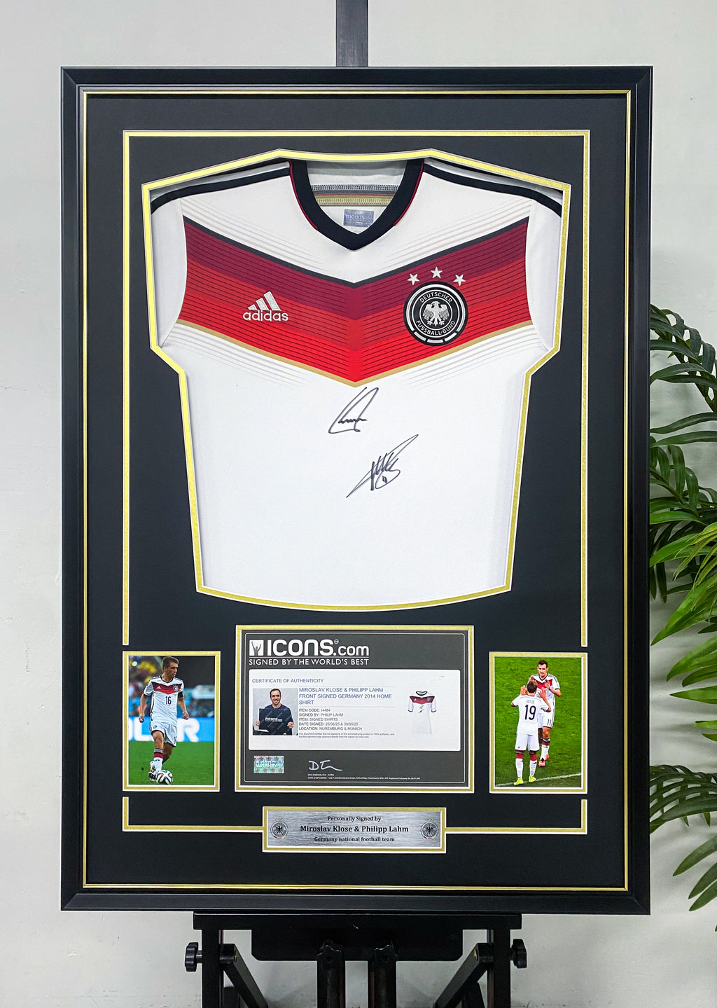 Miroslav Klose & Philipp Lahm Germany 2014 Home Jersey Framing