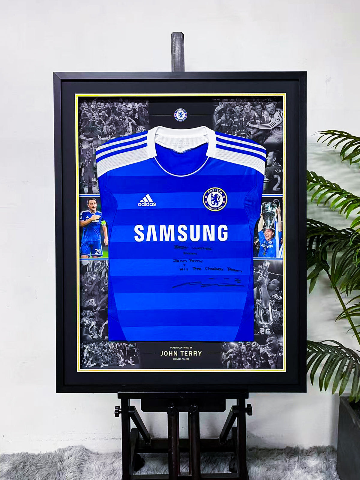 John Terry Signed Chelsea Framed Jersey