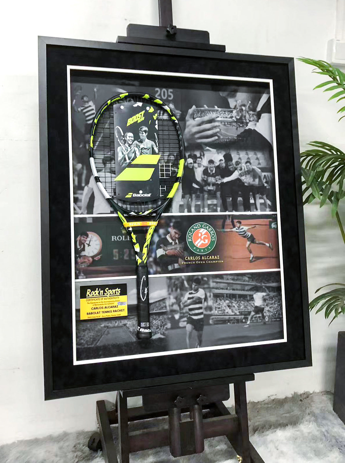 Tennis Racket Custom Framed Memorabilia