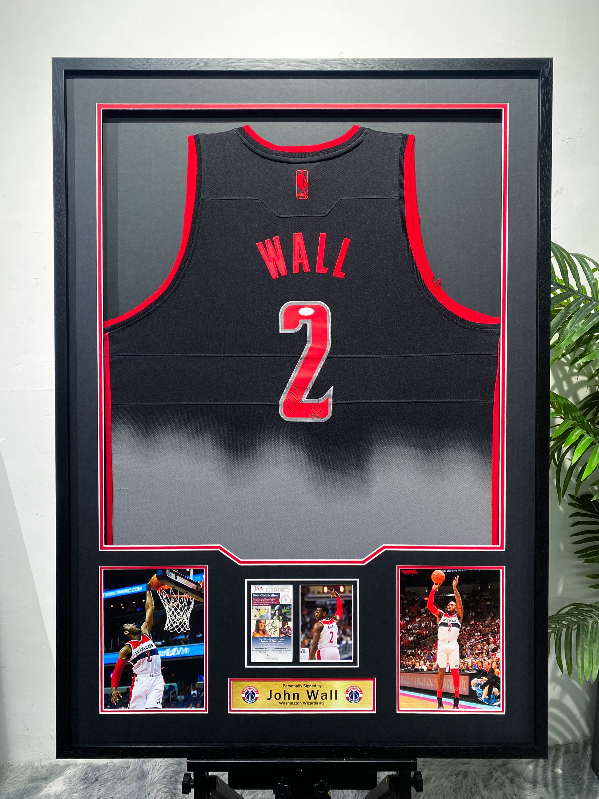John Wall Washington Wizards #2 Jersey Framed