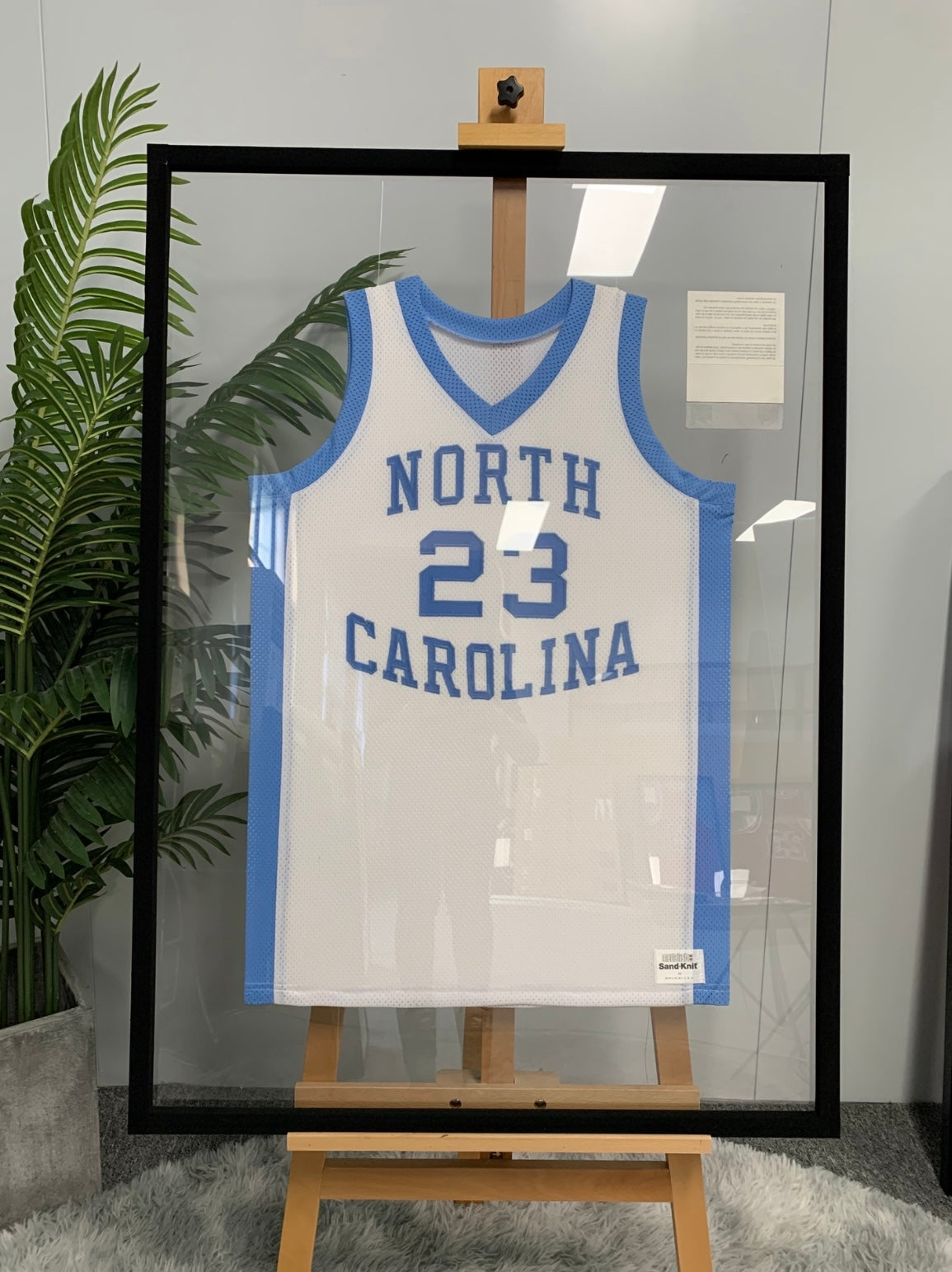 North Carolina Michael Jordan Autographed Framed Jersey