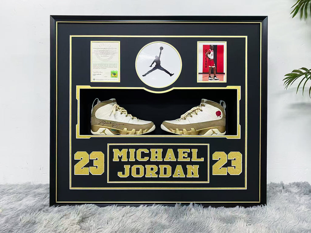 Michael Jordan Signed Basketball Shoes