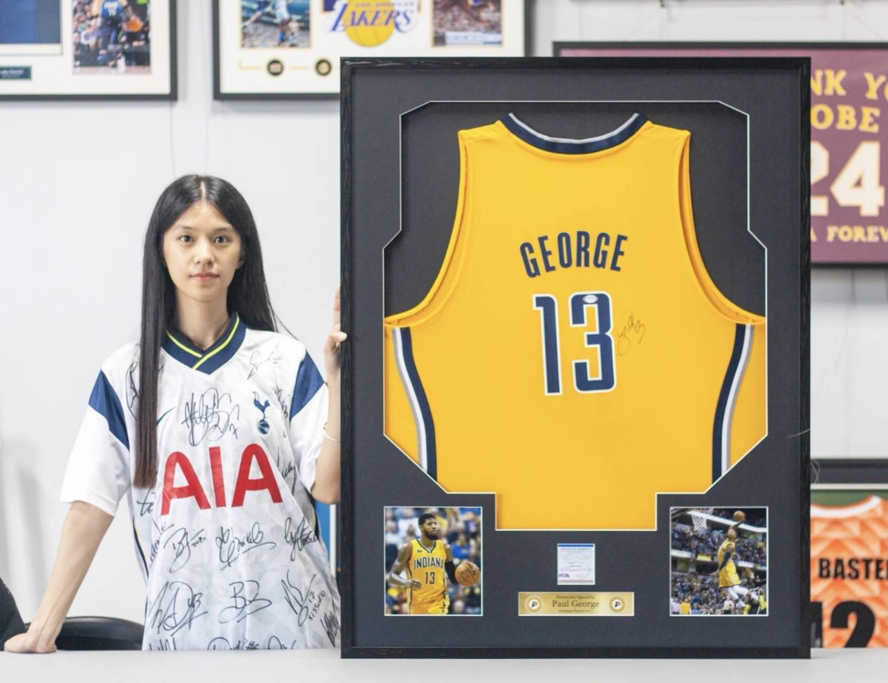 Paul George Indiana Pacers Autographed Framed Jersey