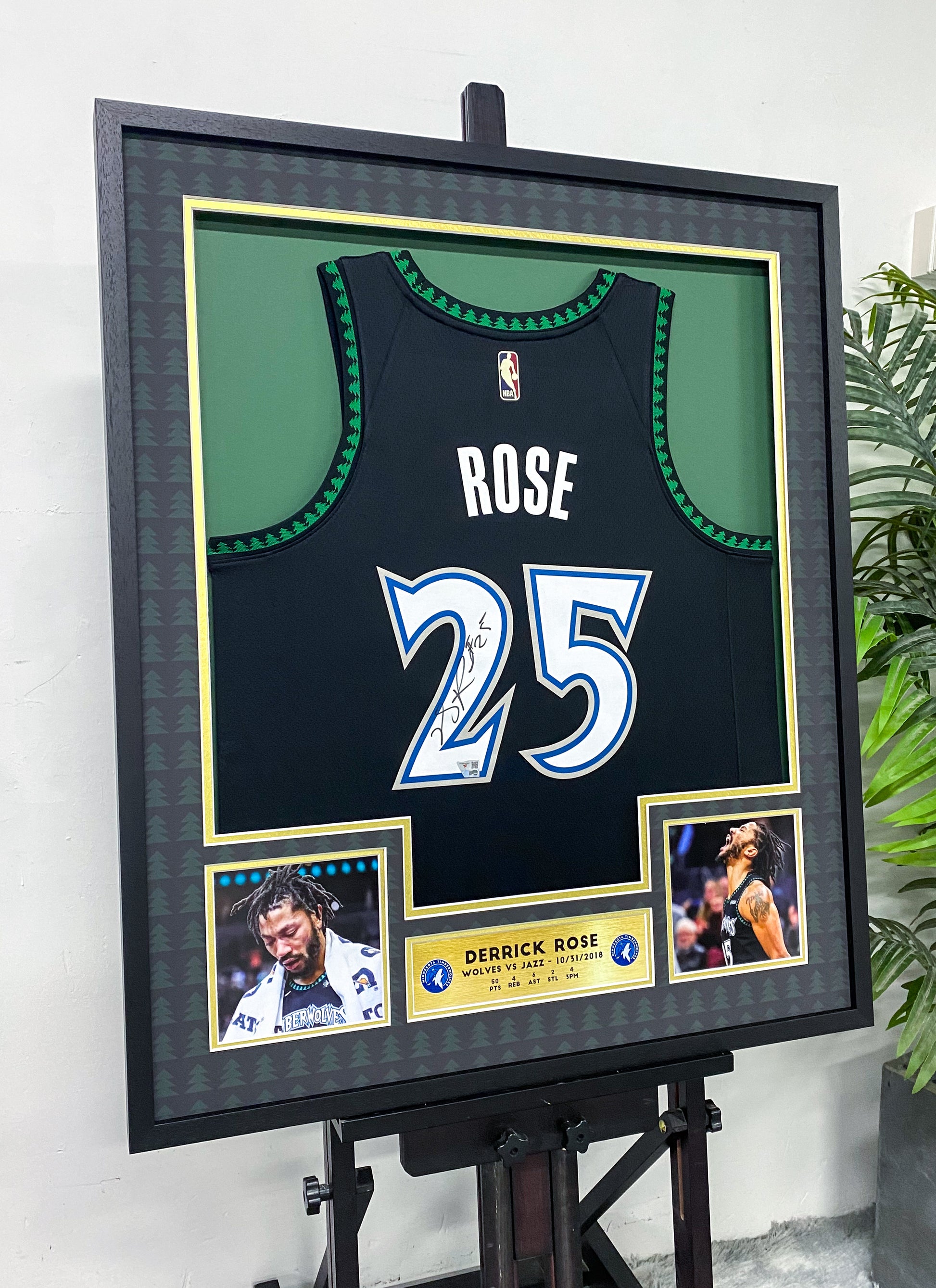Derrick Rose Minnesota Timberwolves 25 Jersey Framing