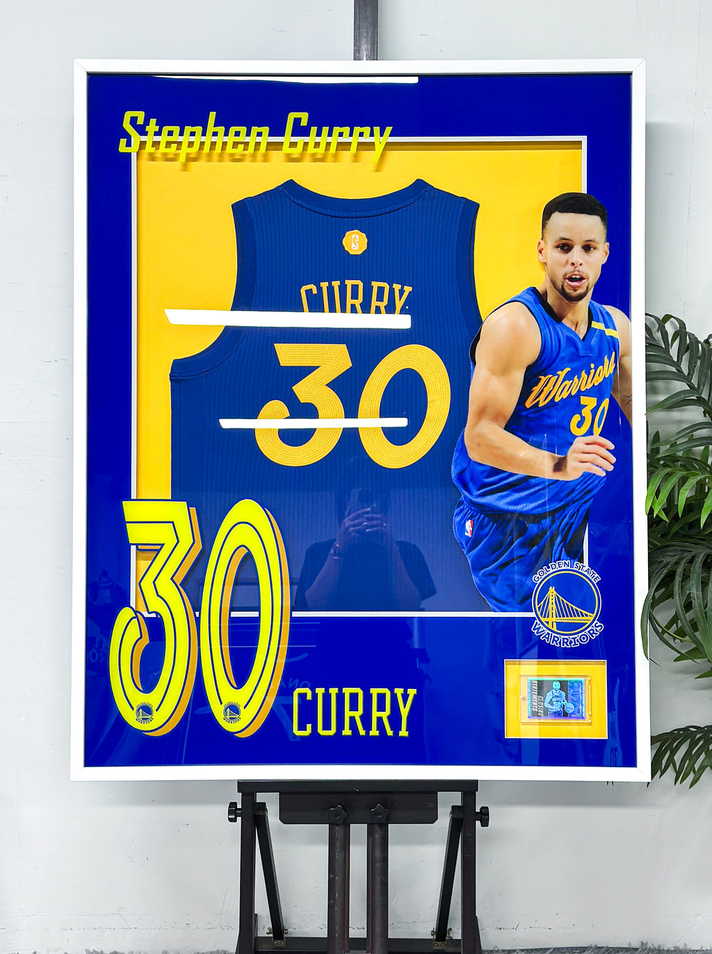 Stephen Curry Golden State Warriors Autographed Jersey Framed