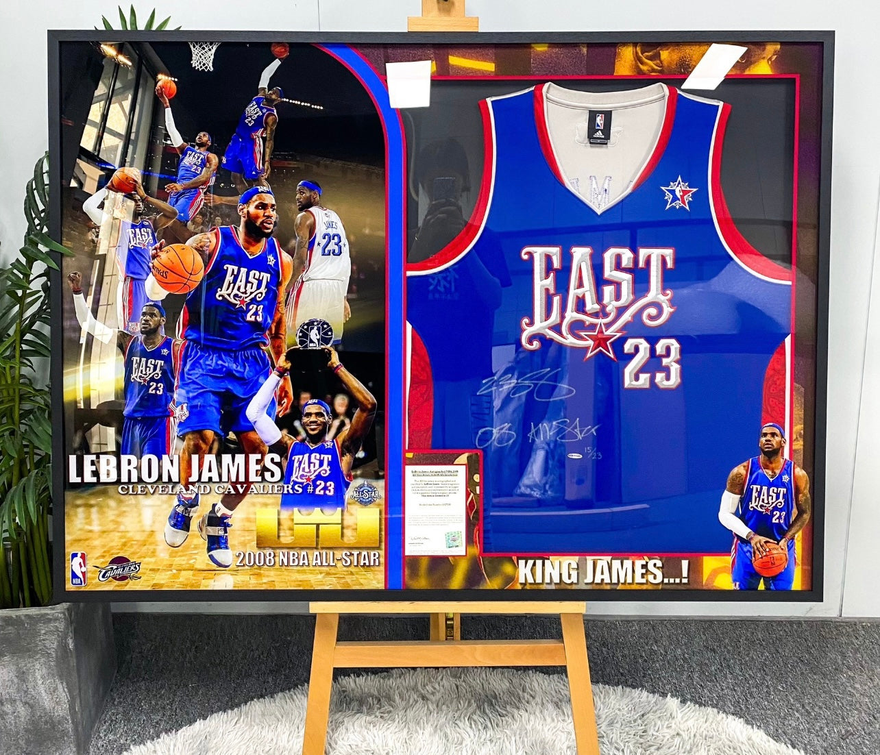 LeBron James All Star Autographed Framed Jersey