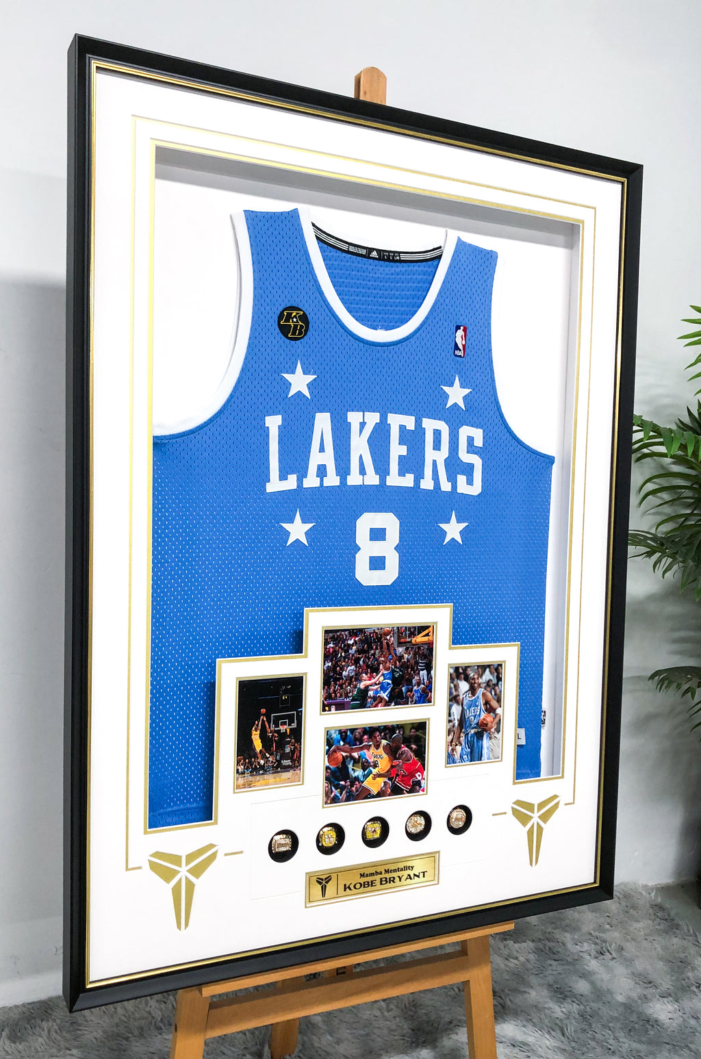 Kobe Bryant Los Angeles Lakers Autographed Jersey Framed