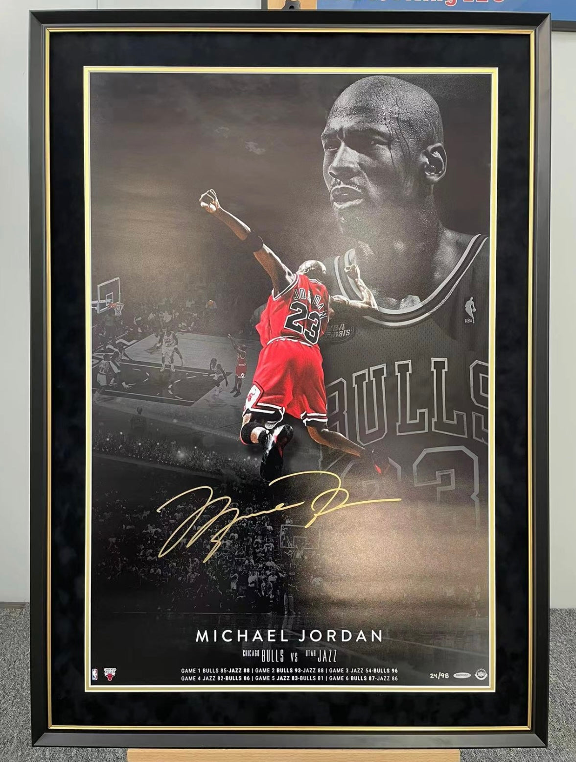 Michael Jordan Custom Framed Poster