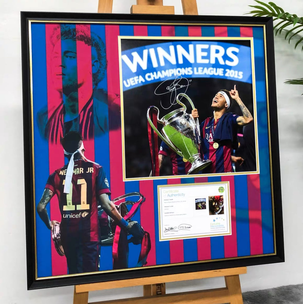 Neymar FC Barcelona Poster Jersey Framing