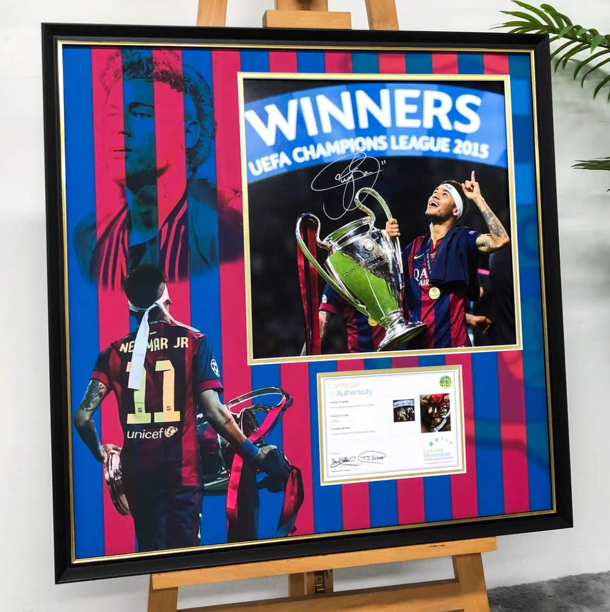 Neymar FC Barcelona Poster Jersey Framing