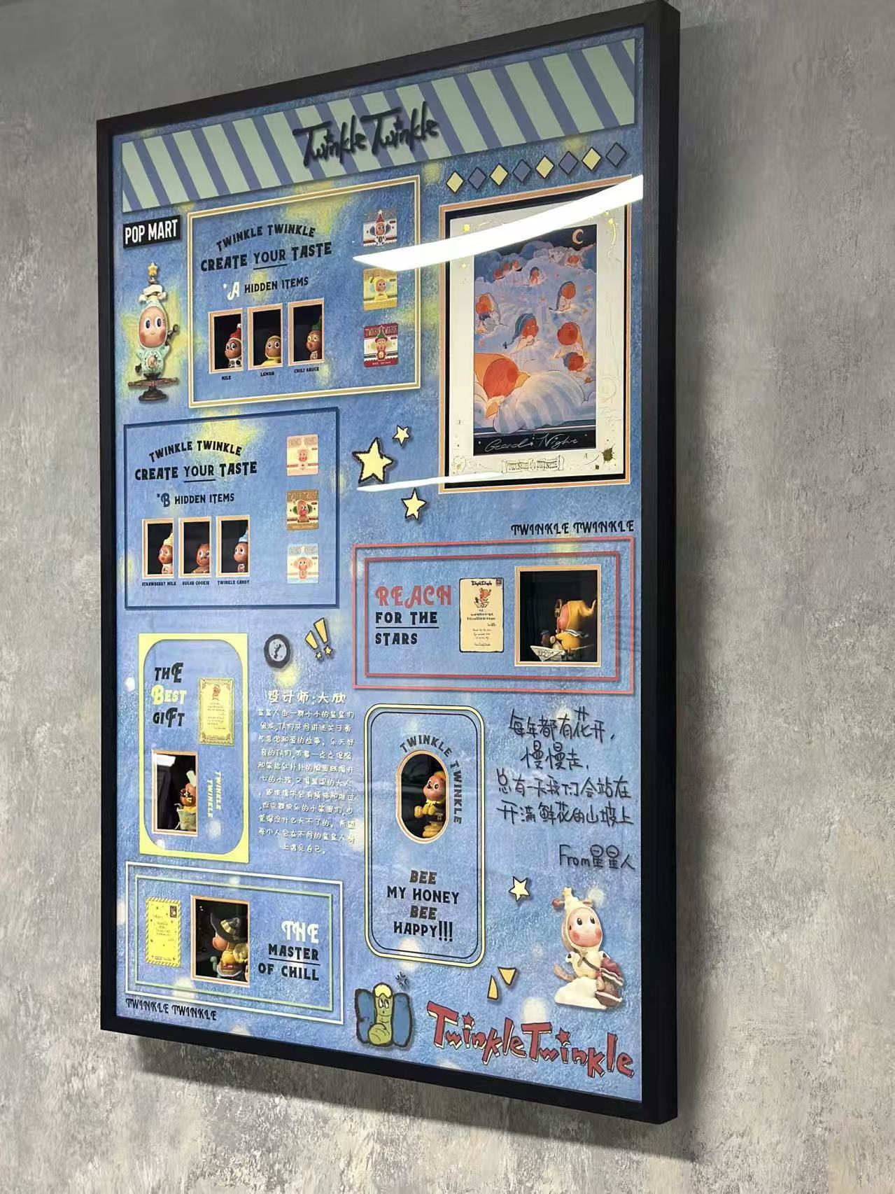 Pop Mart Memorabilia Framed