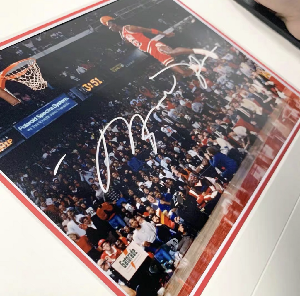 Michael Jordan Signed Poster Custom Framing
