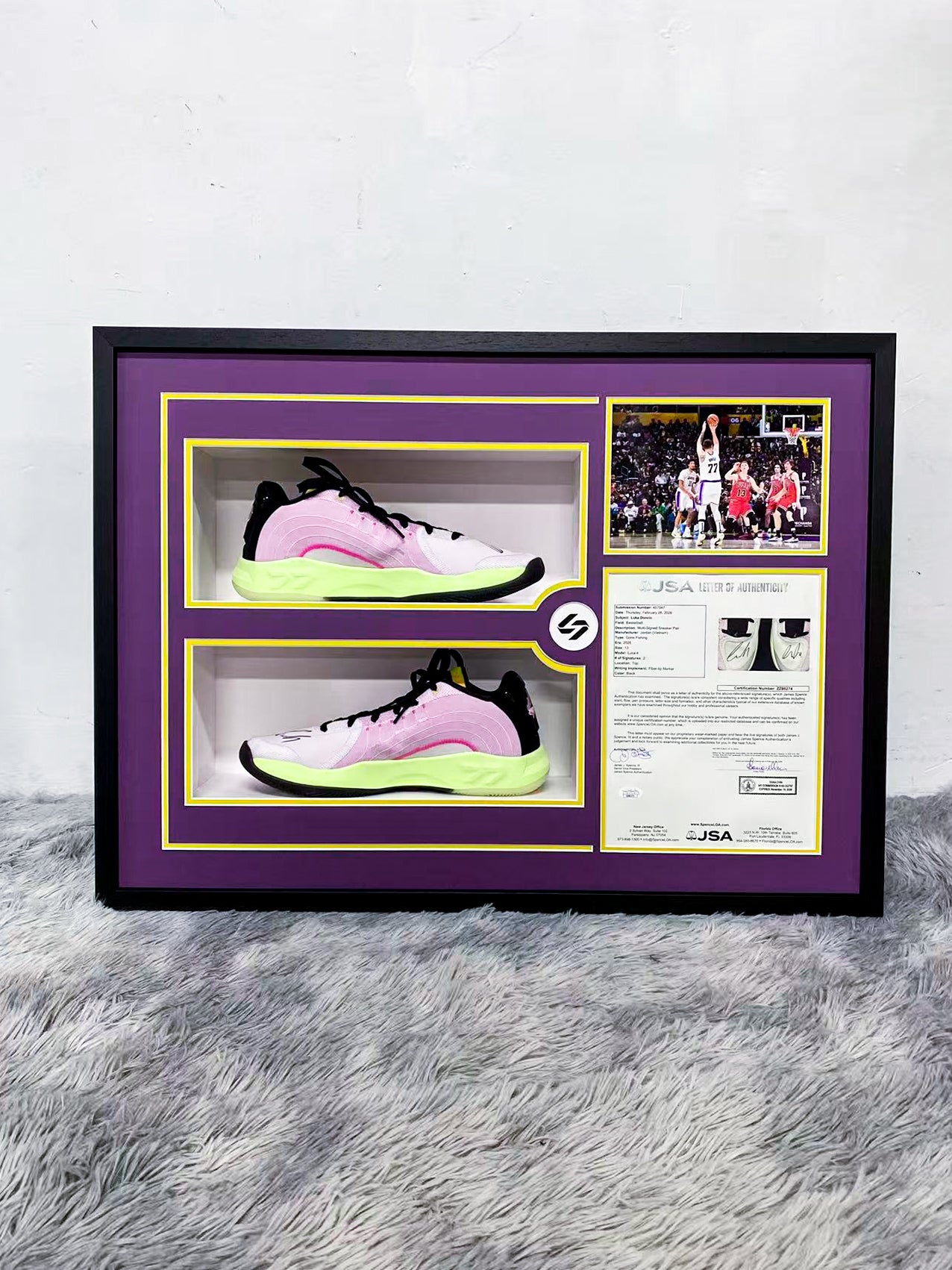 Luka Doncic Autographed Basketball Shoes Collectible Memorabilia