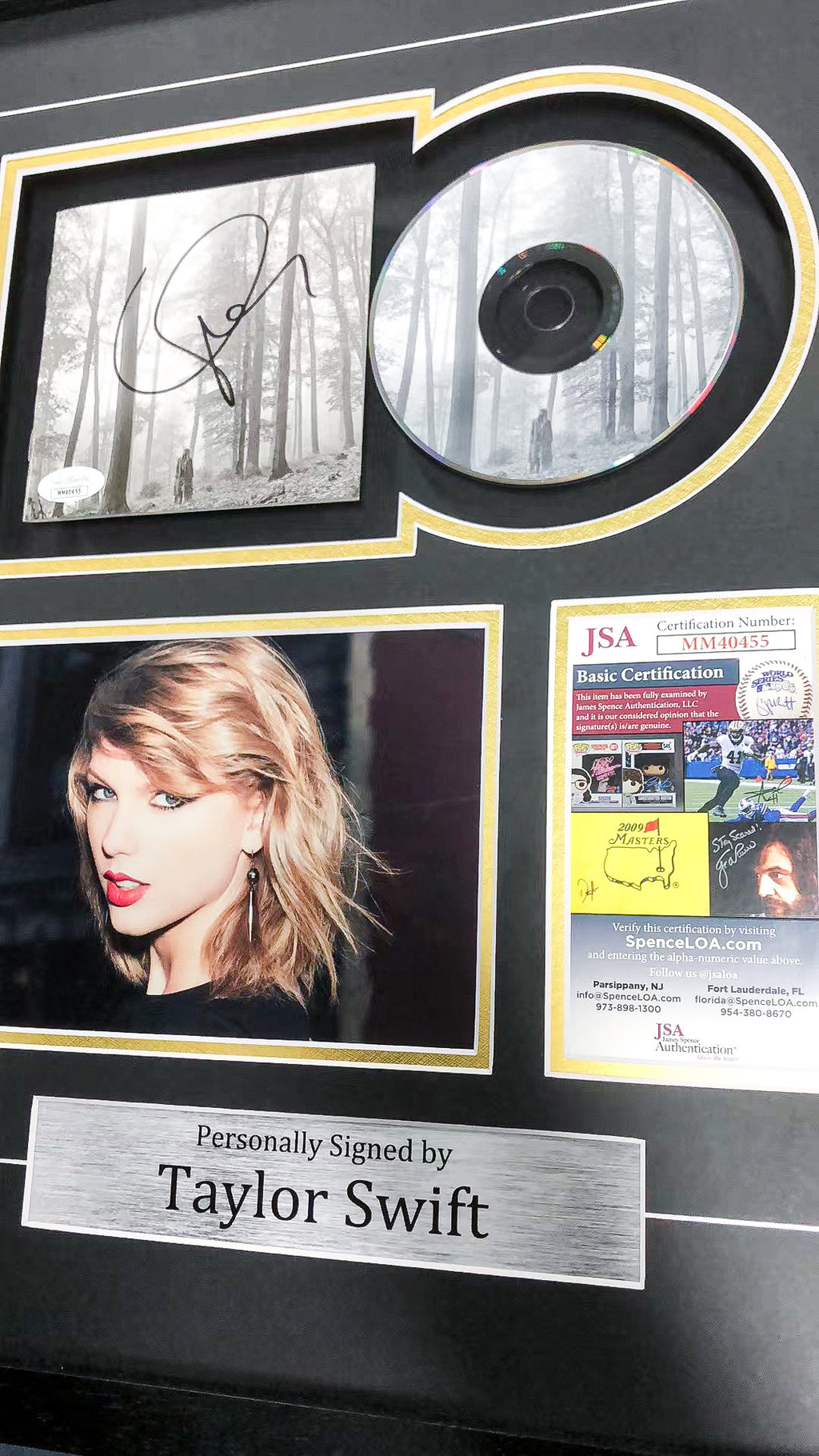 Taylor Swift Vinyl Records Custom Framing