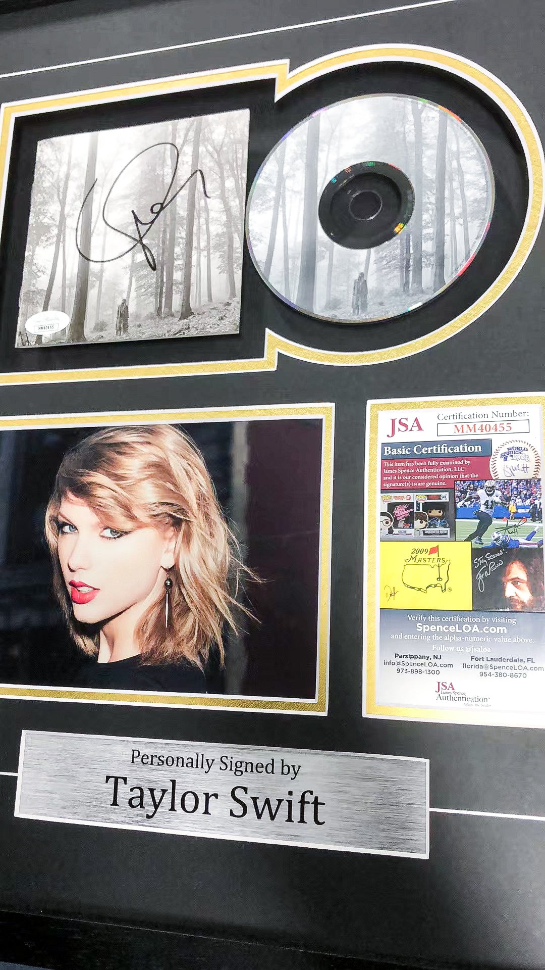 Taylor Swift Vinyl Records Custom Framing