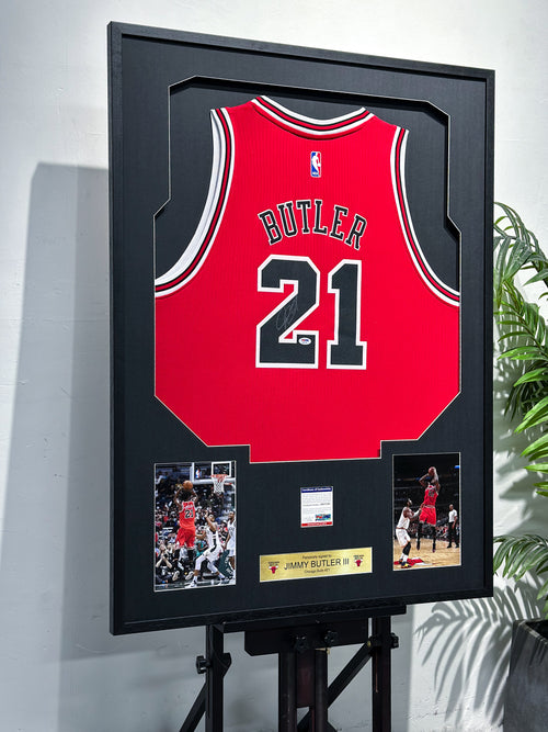 Jimmy Butler Chicago Bulls Autographed Jersey Framing