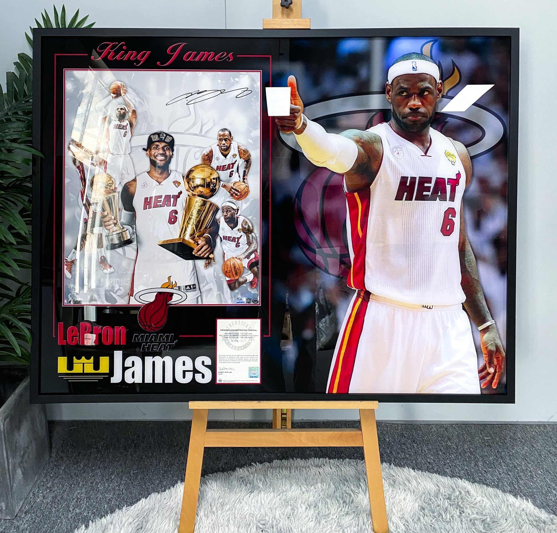 LeBron James Custom Framed Poster