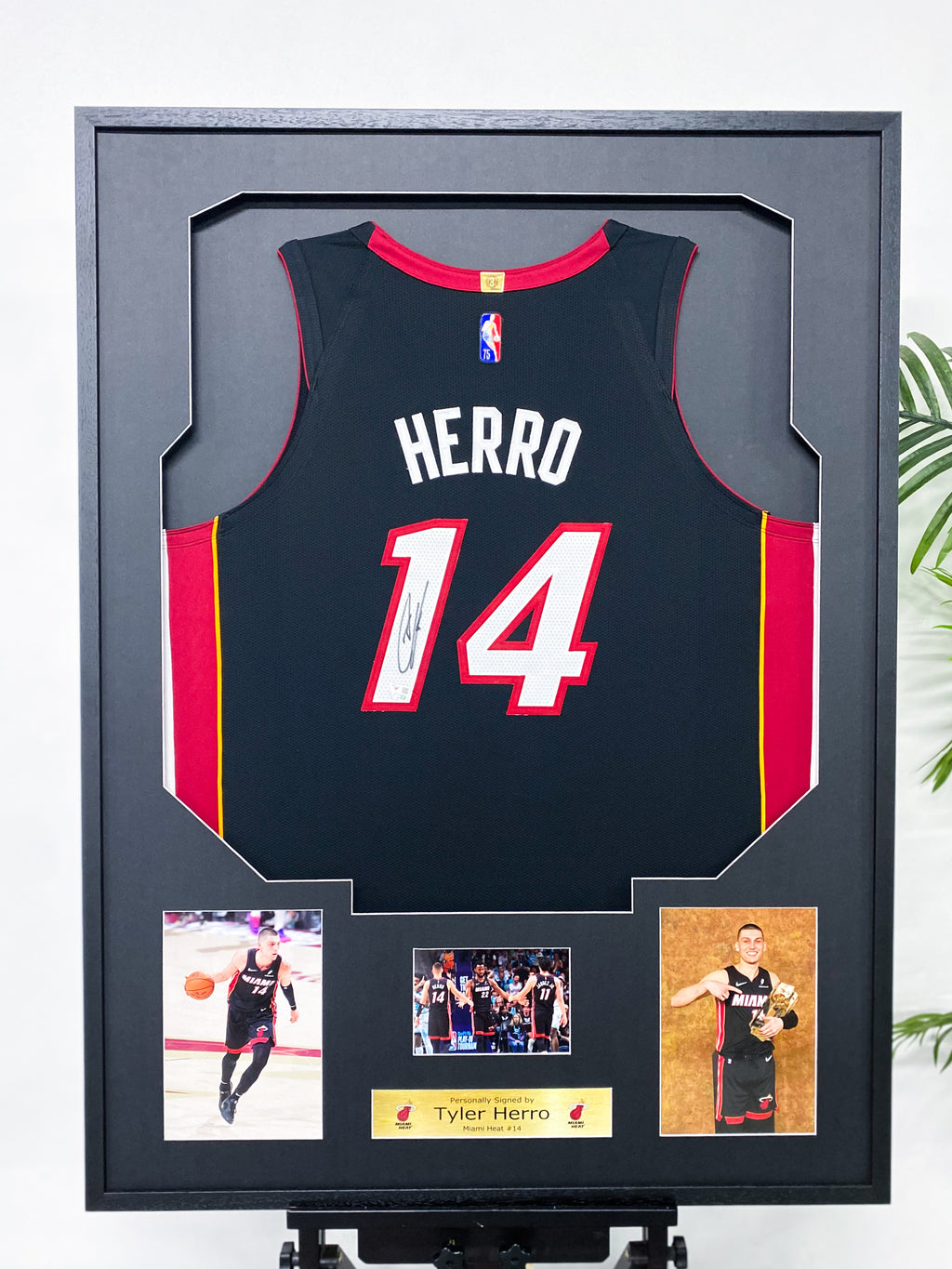Tyler Herro Miami Heat #14 Framed Jersey