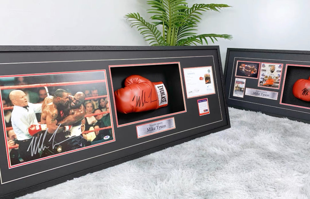 Tyson Autographed Boxing Gloves | Personalized Framed Keepsake
