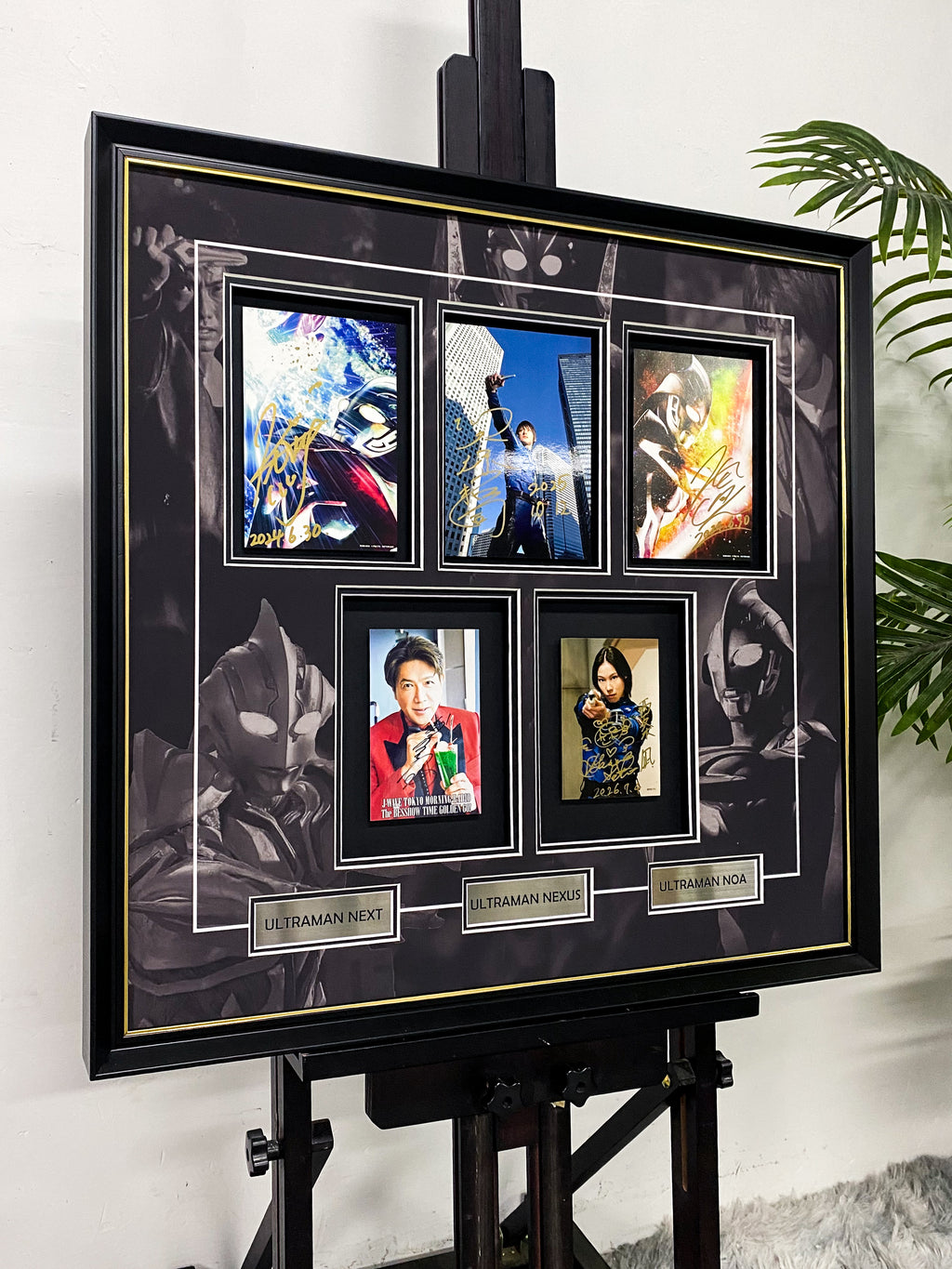 Ultraman Nexus Cast Signed Photo Collage Framing