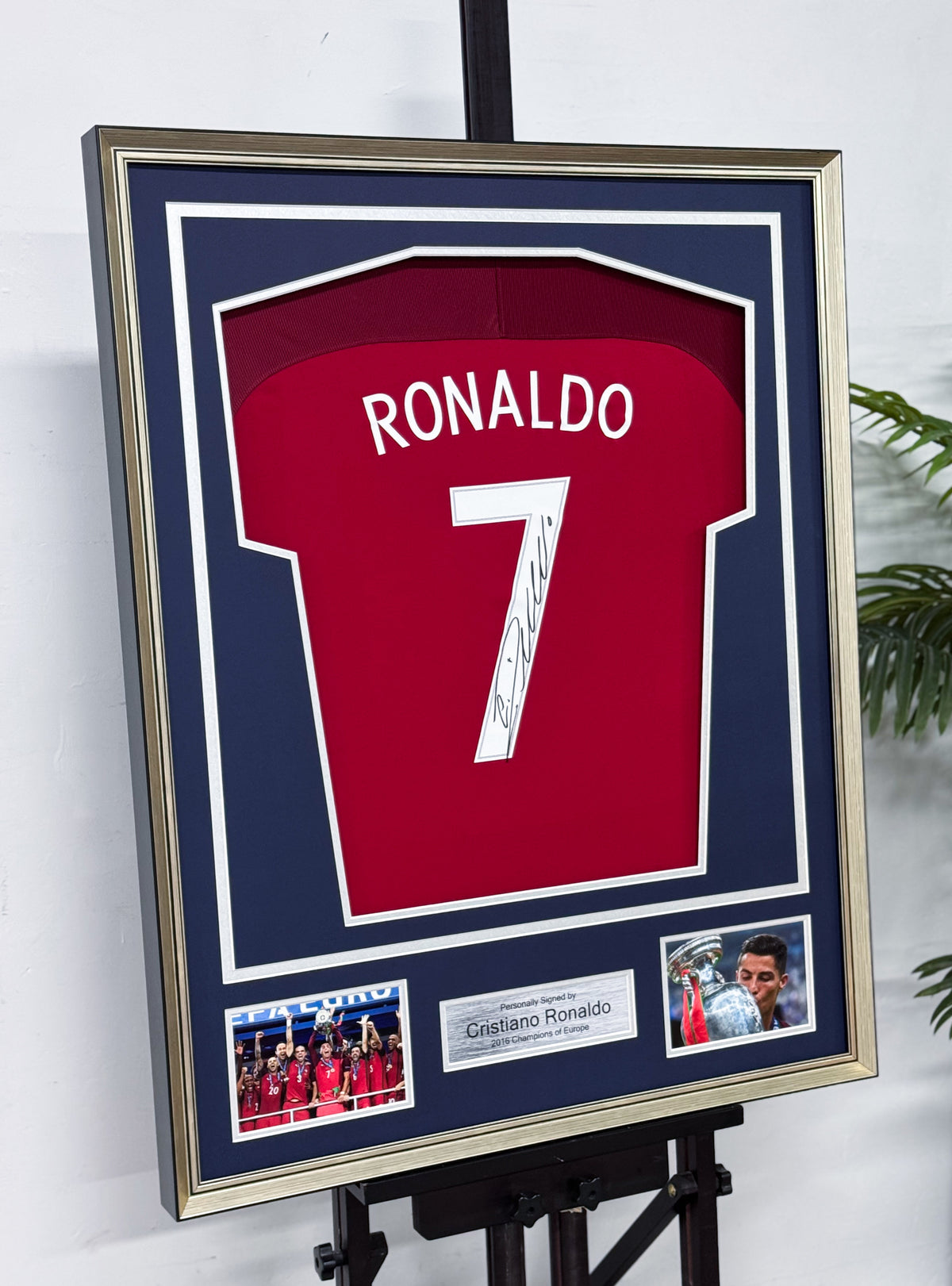 Cristiano Ronaldo Signed Portugal Framed Jersey
