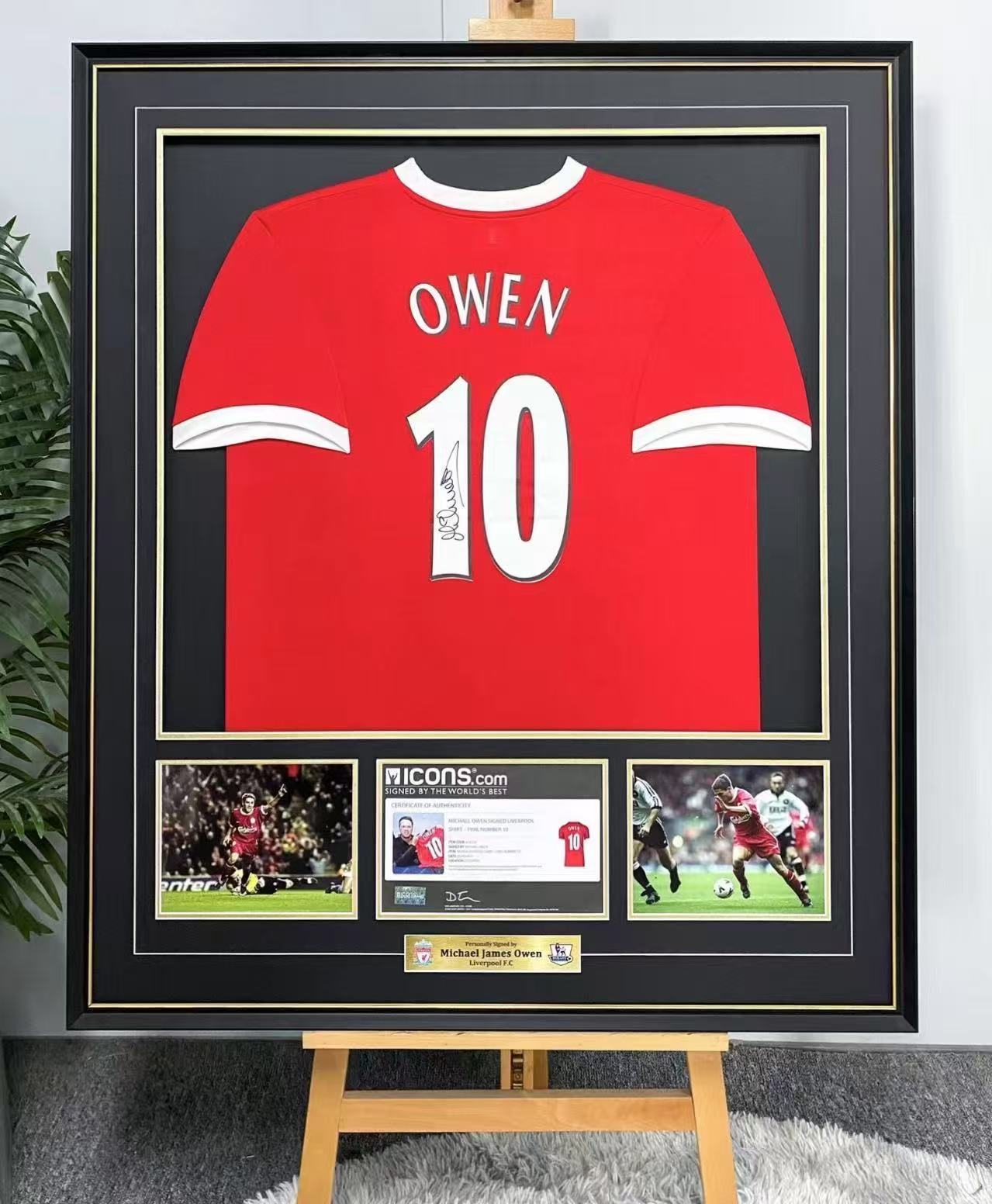 Michael Owen Liverpool FC Jersey Framing