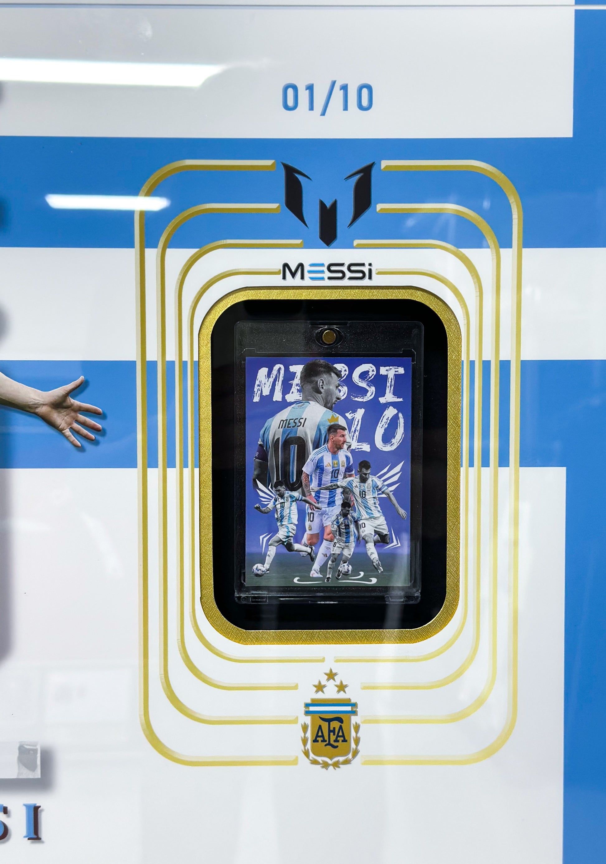 Lionel Messi Trading Card Framing | Custom Football Card Display Case Study