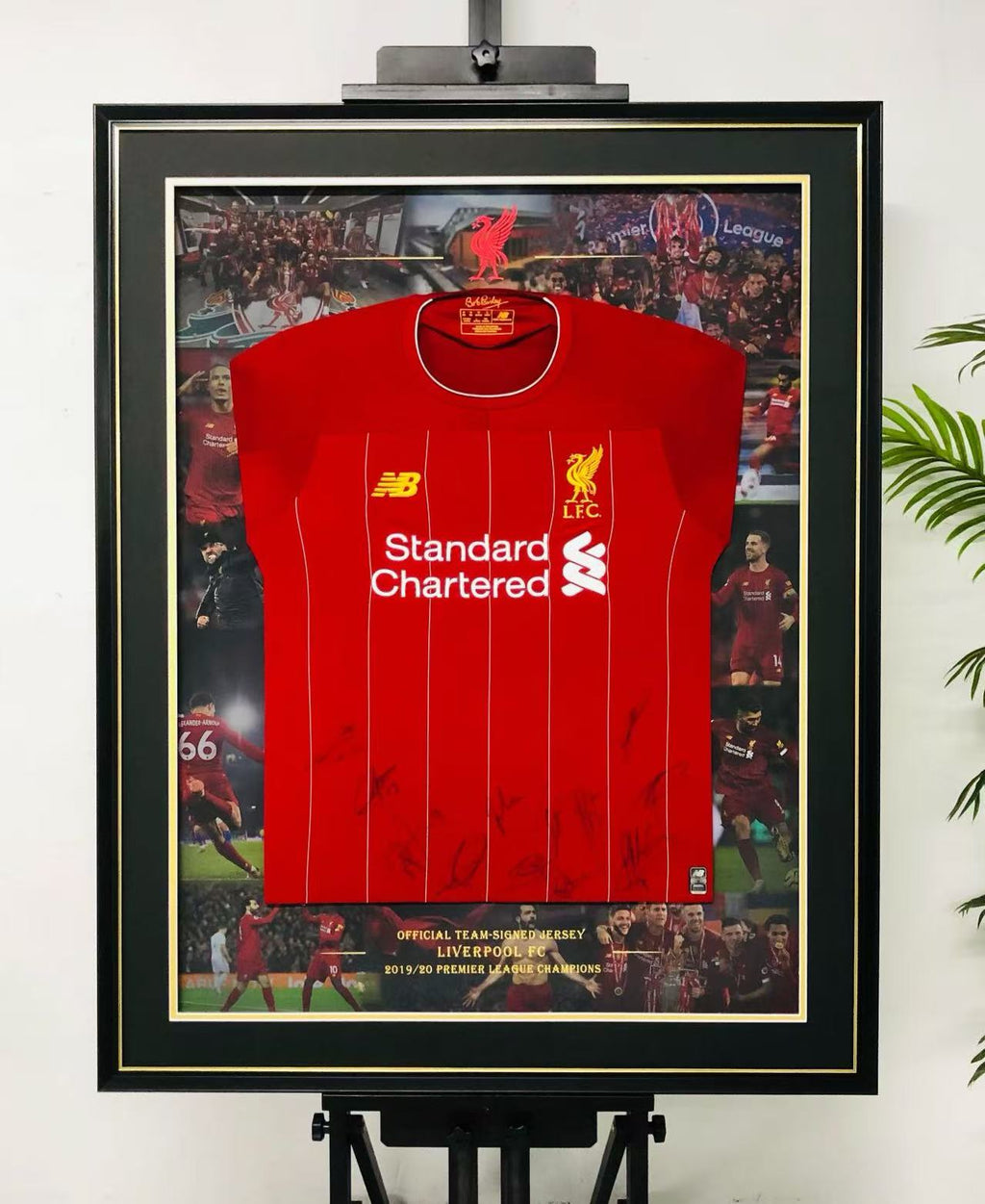 Liverpool FC Autographed Jersey Framed