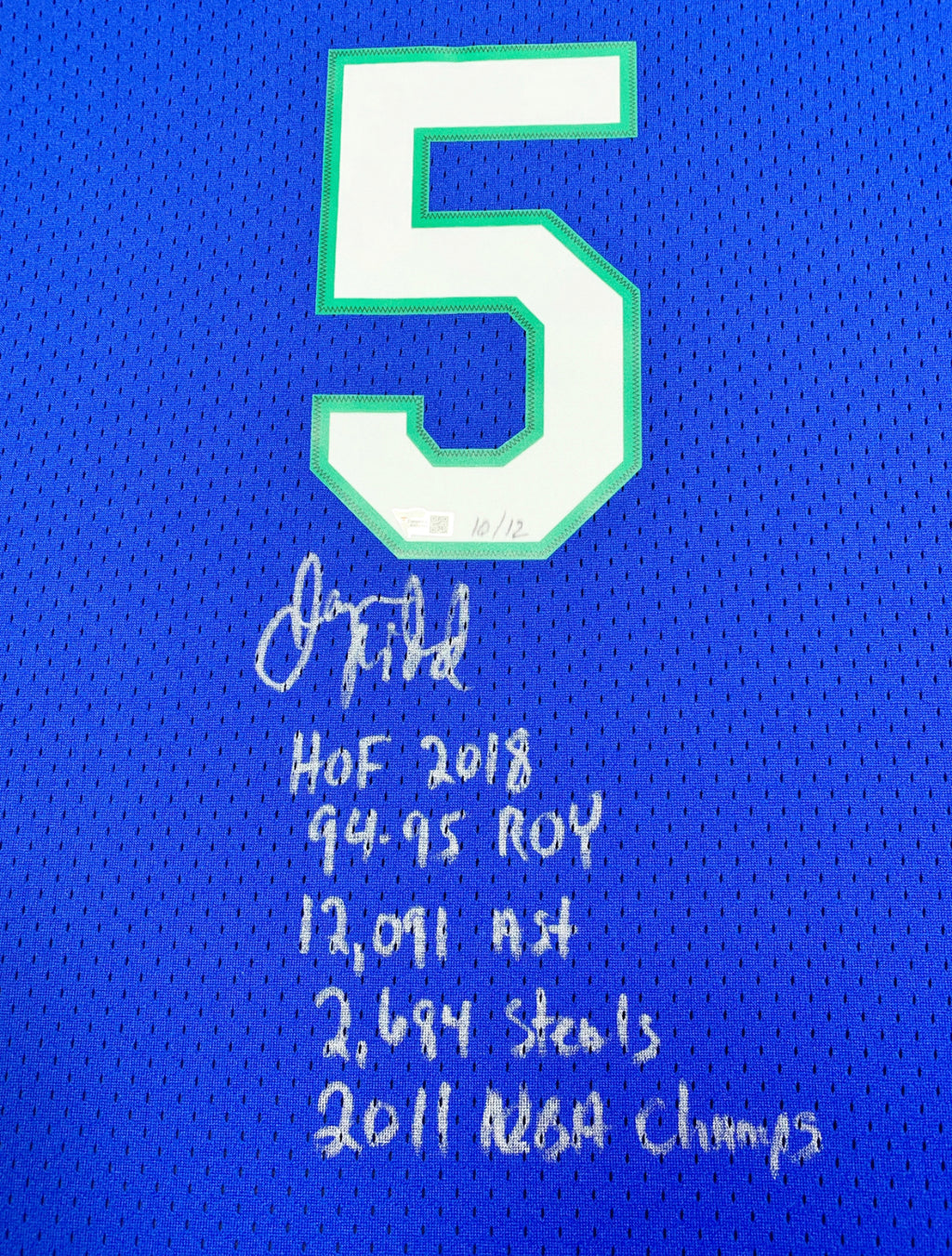 Jason Kidd Dallas Mavericks Autographed Jersey Custom Framing