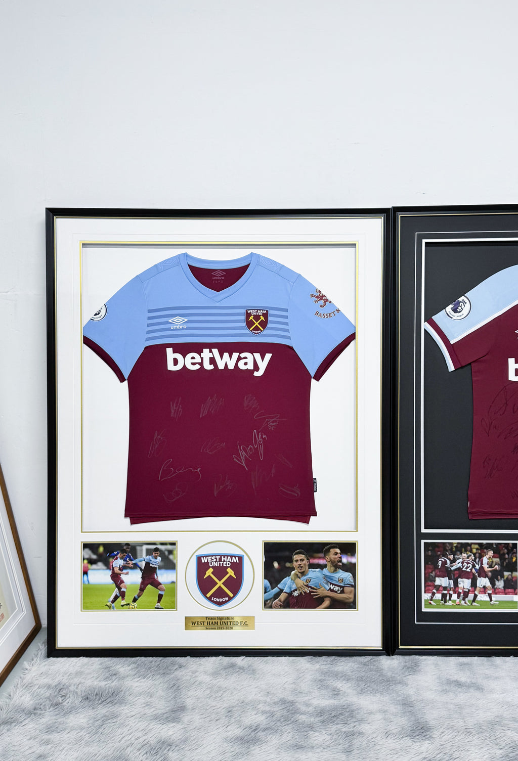 West Ham United Jersey – Autographed Custom Framing