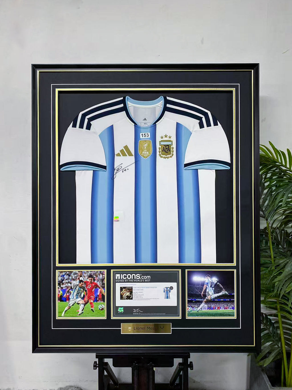 Lionel Messi Argentina #10 Framed Jersey
