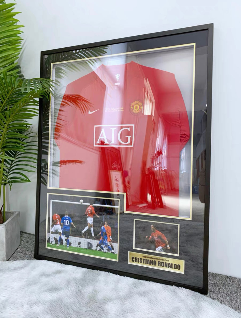 Cristiano Ronaldo Manchester United Autographed Custom Framed Jersey