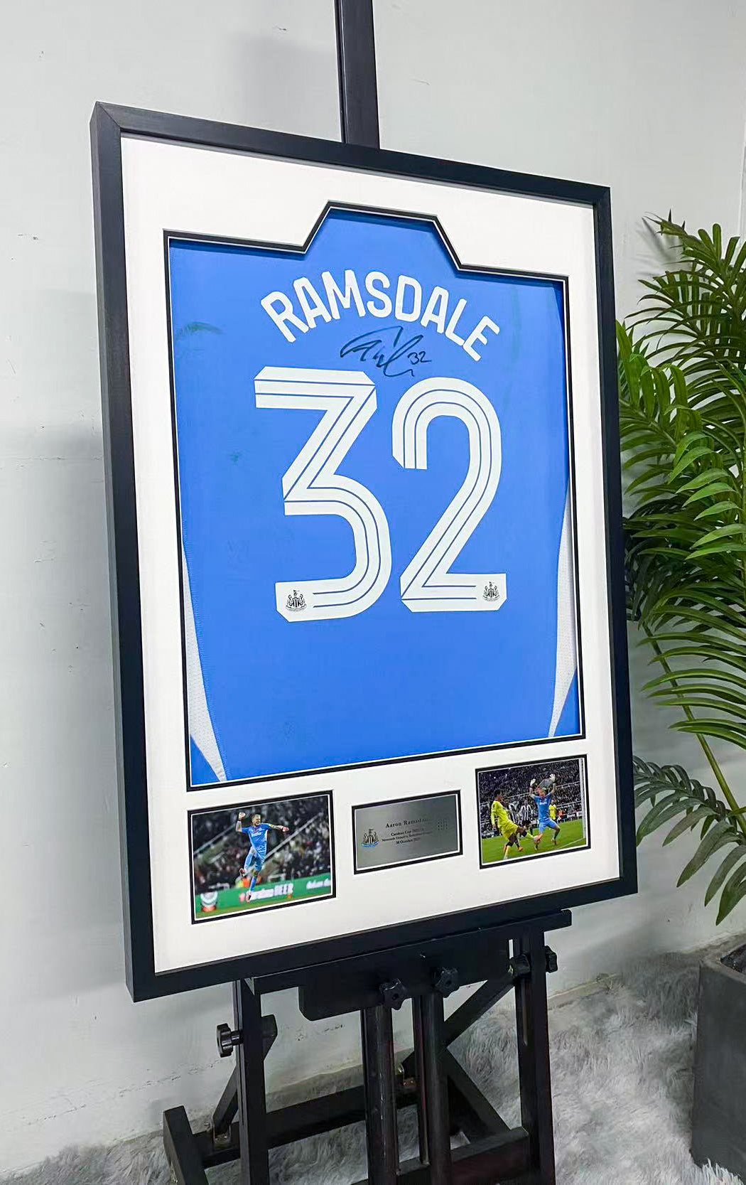 Aaron Ramsdale Newcastle United Jersey Custom Framing