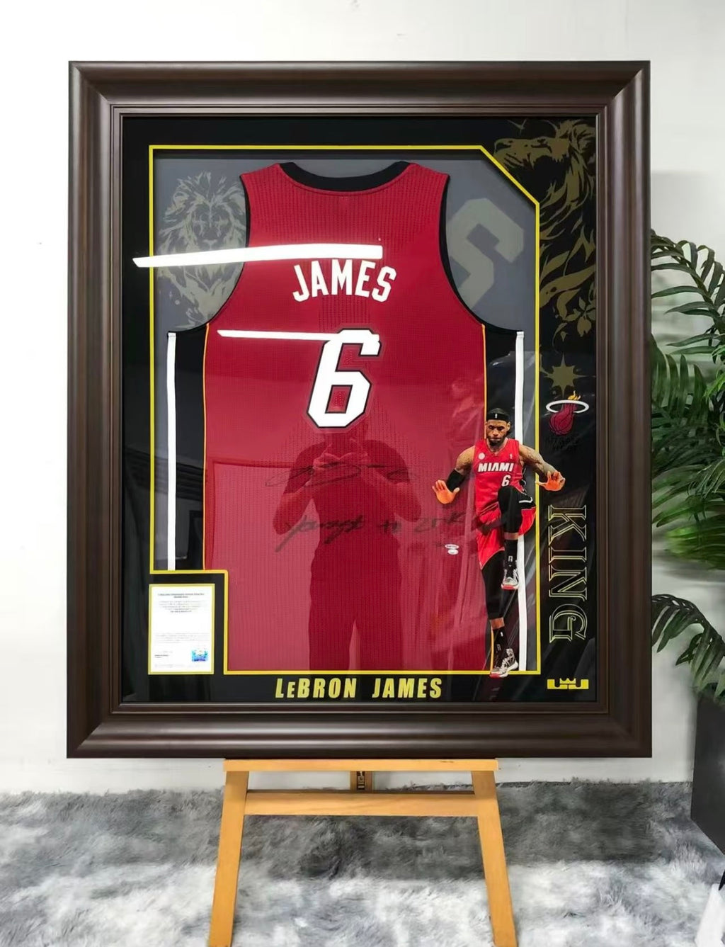 LeBron James Miami Heat Jersey Framing