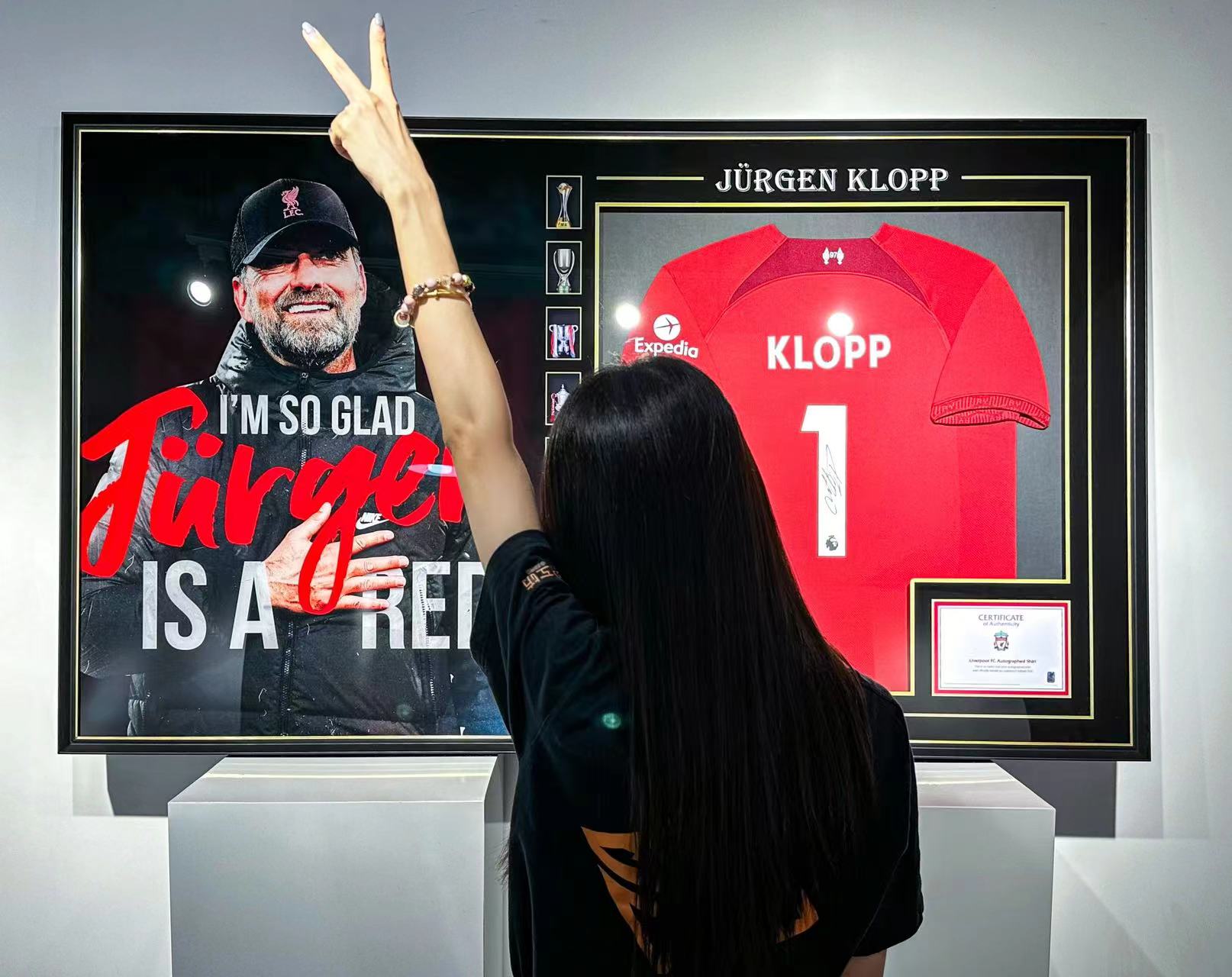 Jürgen Klopp Liverpool Autographed Framed Jersey