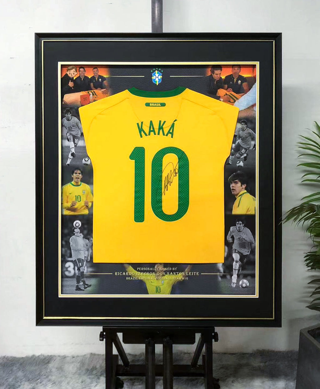 `Kaká Brazil Jersey Custom Framing