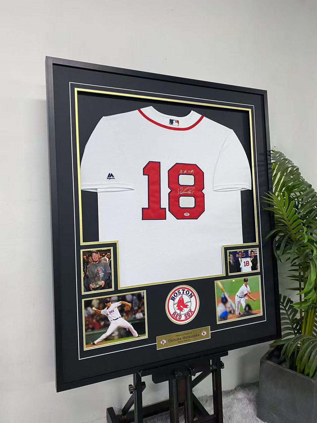 Daisuke Matsuzaka Boston Red Sox Signed Jersey Framing