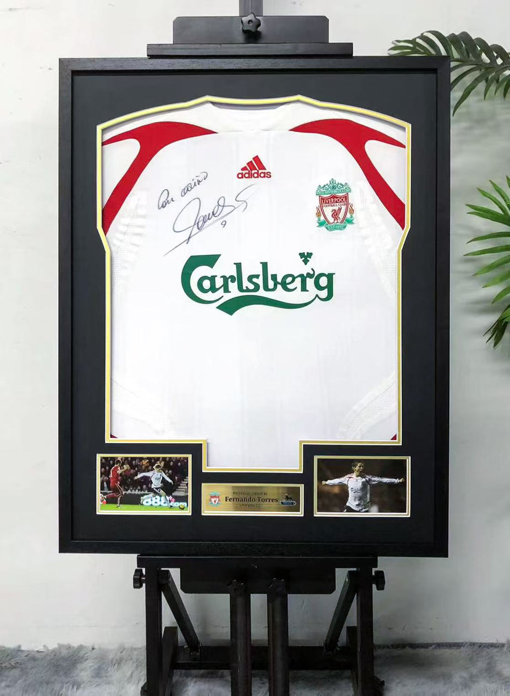 Liverpool FC Autographed Jersey Custom Framed