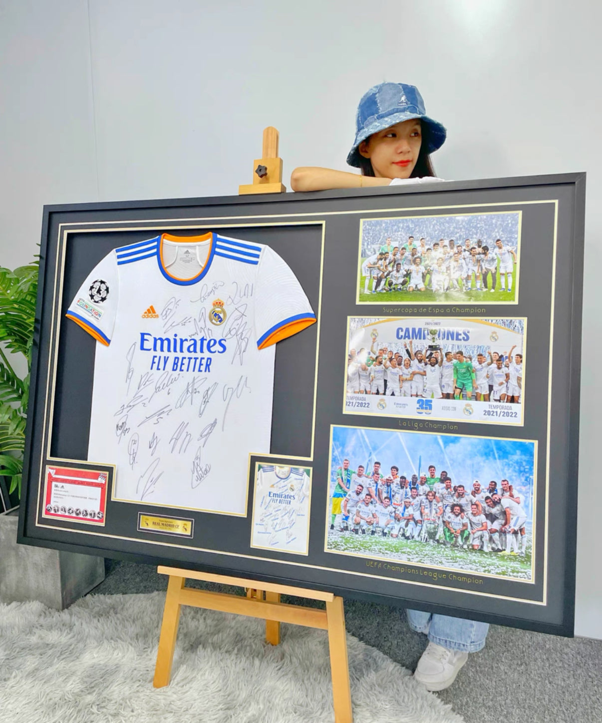 Real Madrid Autographed Jersey Jersey Framing
