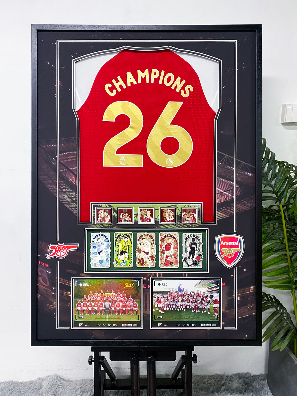 Arsenal Champions #26 Framed Jersey Collectible