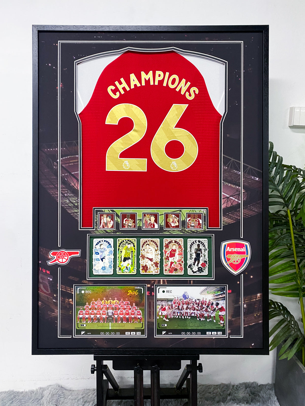 Arsenal Champions #26 Framed Jersey Collectible